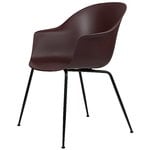 Bat chair, dark pink - black base Bat chair, dark pink - black base