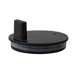 Drink lid for Tritan glass or cup, black