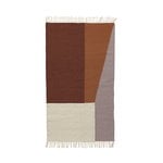 Wool rugs, Kelim rug, Borders, 80 x 140 cm, Multicolour
