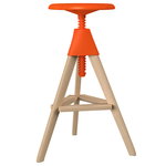 Tom bar stool, beech - orange Tom bar stool, beech - orange