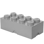 Storage containers, Lego Storage Brick 8, grey, Gray