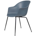 Bat tuoli, smoke blue - mustat jalat Bat tuoli, smoke blue - mustat jalat