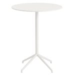 Ruokapöydät, Still Cafe baaripöytä 75 cm, k. 95 cm, valkoinen , Valkoinen