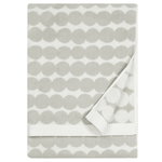 Räsymatto bath towel, white - grey Räsymatto bath towel, white - grey