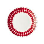 Lautaset, 24h Tuokio lautanen 20 cm, punainen, Valkoinen