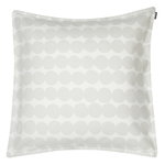 Räsymatto tyynynpäällinen 50 x 50 cm, valkoinen - harmaa Räsymatto tyynynpäällinen 50 x 50 cm, valkoinen - harmaa