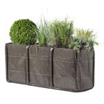 Pots de fleurs et jardinières d’extérieur, Jardinière en tissu Baclong 3, 110 L, géotextile, Marron