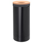 Brabantia Laundry bin 60L, matt black - cork lid
