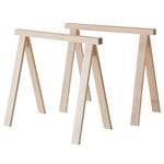 Dining tables, Arkitecture Trestle legs 2 pcs, birch, Natural