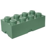 Boîtes de rangement, Lego Storage Brick 8, vert sable, Vert