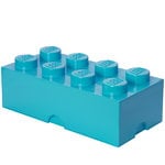 Storage containers, Lego Storage Brick 8, azur, Turquoise