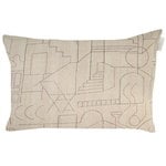 Decorative cushions, Unien talo cushion cover, 40 x 60 cm, beige - black, Beige