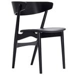 No 7 chair, black - black leather No 7 chair, black - black leather