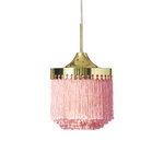 Pendant lamps, Fringe pendant 20 cm, pale pink, Pink