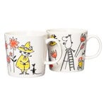 Cups & mugs, Moomin mug set, 2 pcs, ABC, Multicolour
