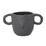 Mus plant pot, small, dark grey Mus plant pot, small, dark grey