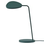 Leaf table lamp, dark green
