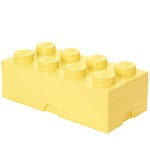 Storage containers, Lego Storage Brick 8, soft yellow, Yellow