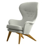 Armchairs & lounge chairs, Siesta lounge chair, oak - beige Orsetto 012, Beige