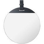 Enter mirror, large, black