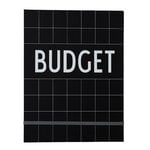 Design Letters Budget Book, black