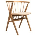 No 8 chair, oiled oak - honey leather No 8 chair, oiled oak - honey leather