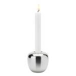 Candleholders, Ora candleholder, large, steel, Silver
