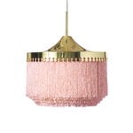 Pendant lamps, Fringe pendant 30 cm, pale pink, Pink