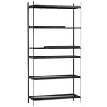 Bookcases, Tray shelf, high, black, Black