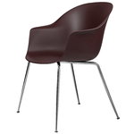 Bat chair, dark pink - chrome base Bat chair, dark pink - chrome base