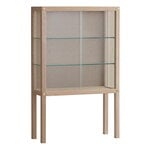 Cabinets, Näyttely showcase, light lacquered oak, Natural