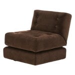 Easy sofa module, 71 x 80 cm, dark brown Corda