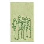 Moomin Arabia Moomin hand towel, 30 x 50 cm, Hattifatteners green