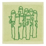 Moomin Arabia Moomin towel, 25 x 25 cm, Hattifatteners green