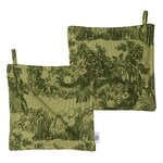 Moomin Arabia Moomin pot holder, 2 pcs, Mystical Forest green