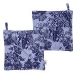 Moomin Arabia Moomin pot holder, 2 pcs, Mystical Forest blue