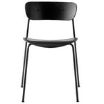 Chaises de salle à manger, Chaise Pavilion AV1, noir, Noir
