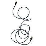 Design Letters Extra Long iPhone cable, 1,85 m, striped