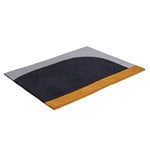 Tapis en laine, Tapis Ochre, 103 x 130 cm, Noir