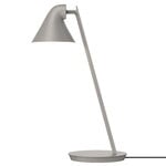 Kontorsbelysning, NJP Mini bordslampa, ljus aluminiumgrå, Svart