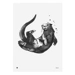 Poster, Poster Lontra, 50 x 70 cm, Bianco