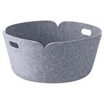 Fabric baskets, Restore round basket, grey, Grey