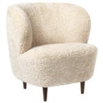 Stay lounge chair, small, sheepskin - walnut Stay lounge chair, small, sheepskin - walnut