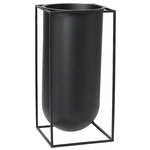 Kubus Nolia vase, black Kubus Nolia vase, black