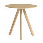 Sivu- ja apupöydät, CPH20 pyöreä pöytä, 50 cm, lakattu tammi, Luonnonvärinen