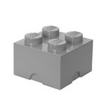 Säilyttimet, Lego Storage Brick 4 säilytyslaatikko, harmaa, Harmaa