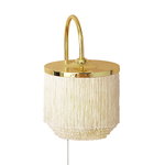 Fringe wall lamp, cream white Fringe wall lamp, cream white