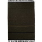Teppiche aus Papiergarn, San Francisco Teppich, FDS 15 Jahre, schlammgrün- schwarz, Schwarz