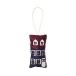 Holiday decorations, Copenhagen embroidered ornament, Nyhavn, Multicolour