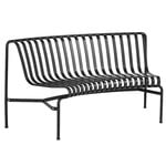 Outdoor benches, Palissade Park dining bench add-on, in, anthracite, Gray